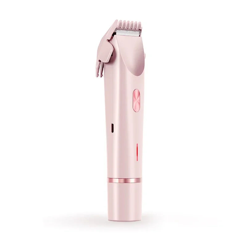 Dual Head Electric Hair Trimmer for Women - Rechargeable Wet/Dry Painless Shaver for Body and Sensitive Areas