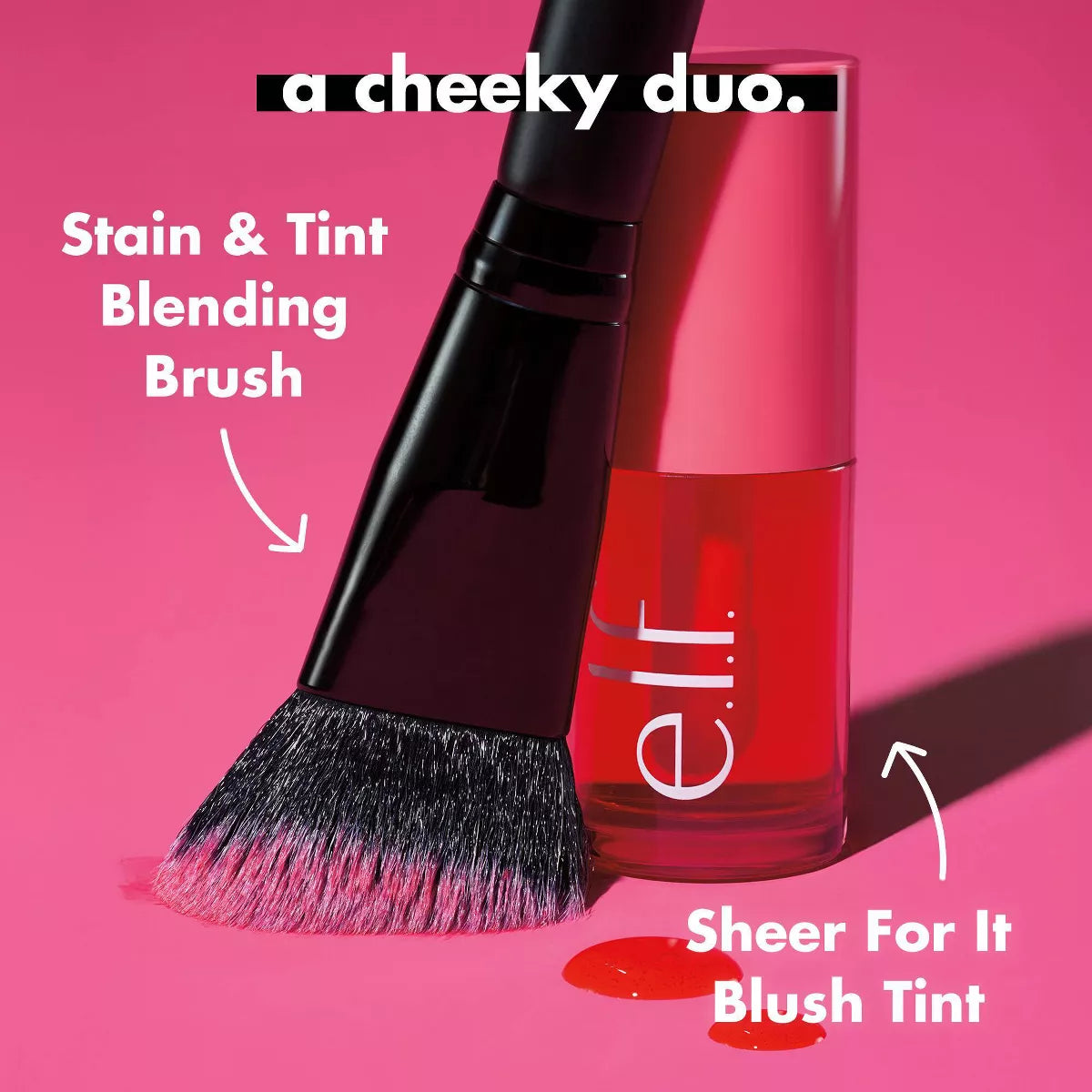 E.L.F. Sheer for It Blush Tint - Buildable Stain for Lips + Cheek - 0.22 Fl Oz