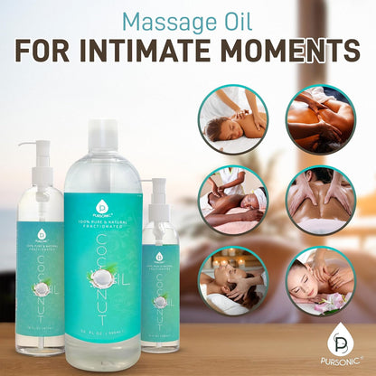 Pure Unscented Fractionated Coconut Oil - 32 Oz Multipurpose Oil for Skin, Hair, Body Massage & Makeup Removal - Carrier Oil for Essential Oils and Aromatherapy