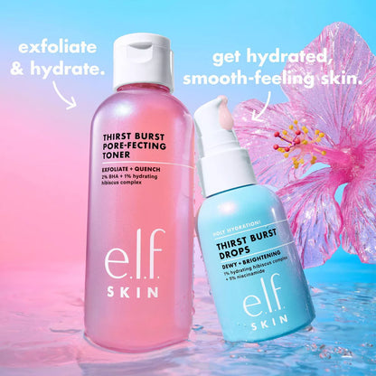 E.L.F. SKIN Thirst Burst Pore-Fecting Toner - 4.7 Fl Oz: Paraben-Free, Sulfate-Free, Vegan, for All Skin Types