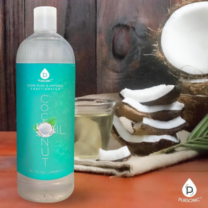 Pure Unscented Fractionated Coconut Oil - 32 Oz Multipurpose Oil for Skin, Hair, Body Massage & Makeup Removal - Carrier Oil for Essential Oils and Aromatherapy