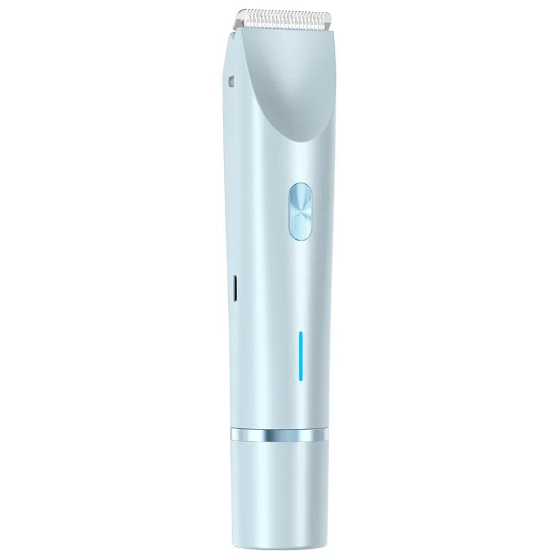 Dual Head Electric Hair Trimmer for Women - Rechargeable Wet/Dry Painless Shaver for Body and Sensitive Areas