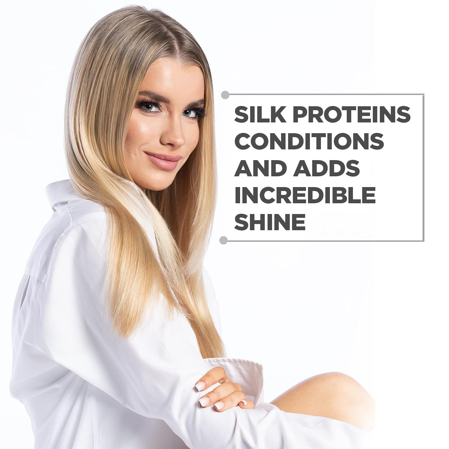 Silk Therapy Conditioner, Moisturizes & Conditions Hair for Incredible Shine, Detangles & Provides Heat Protection, Sulfate-Free, Paraben-Free, Cruelty-Free, 34 Oz