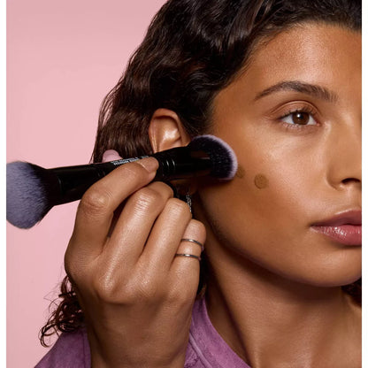 E.L.F. Liquid Bronzer & Contour Duo Makeup Brush: Nylon Bristles, Multi-Use, Travel Size