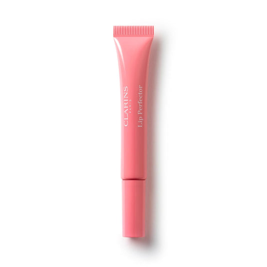 Clarins Lip Perfector | Peptide Plumping and Hydrating Lip Gloss | Instant Shine with Sheer, Shimmer Finish |Non-Sticky Texture with Vanilla Scent | 0.35 Ounces