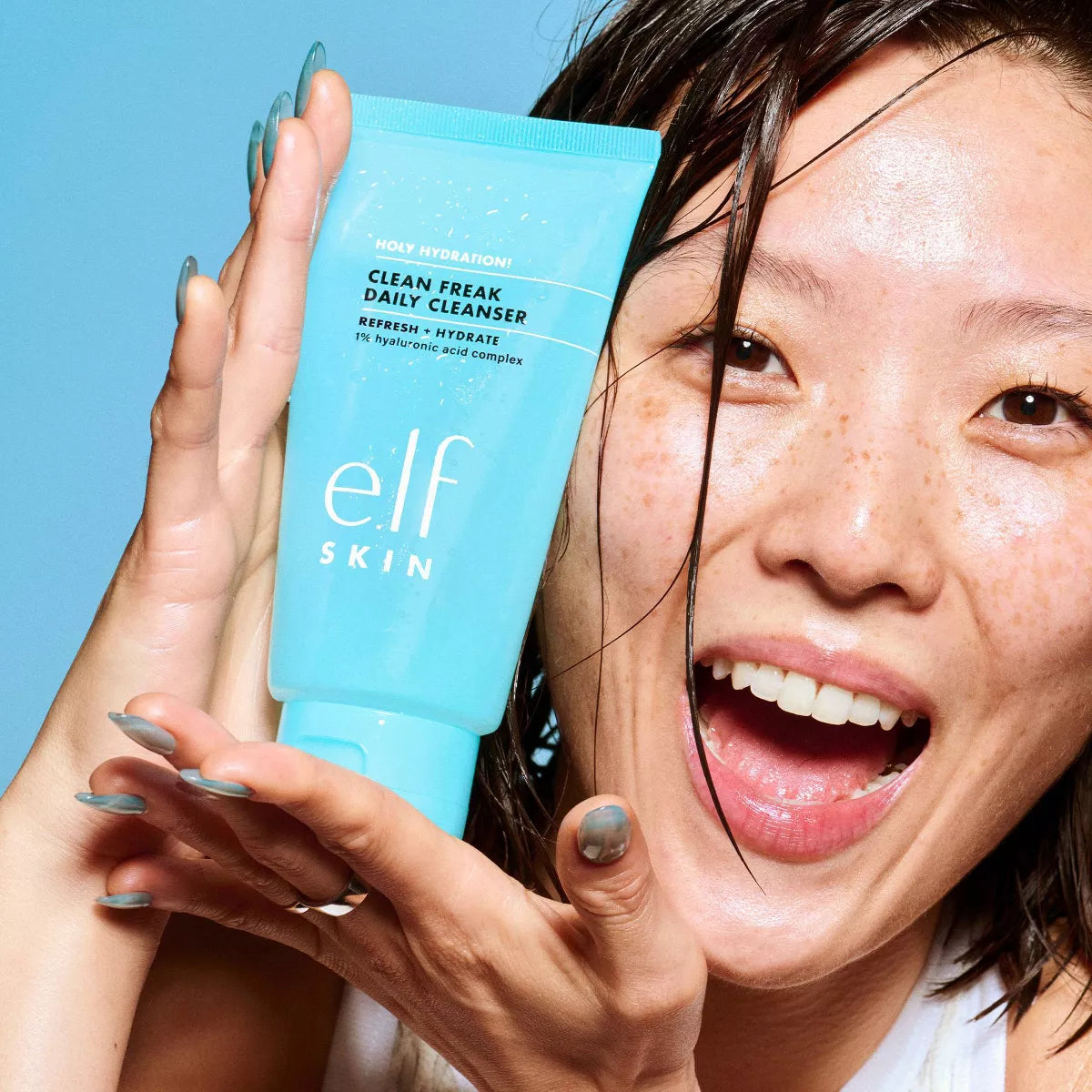 E.L.F. SKIN Holy Hydration! Clean Freak Daily Cleanser - 5.5Oz: Paraben-Free, Vegan, for Normal to Oily Skin