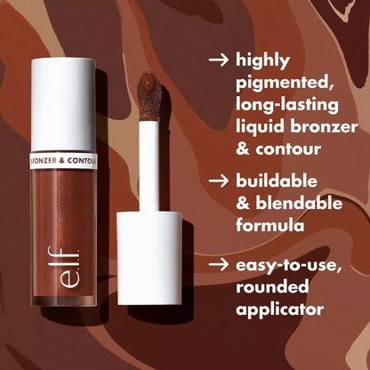 E.L.F. Camo Liquid Bronzer & Contour - 0.13 Fl Oz